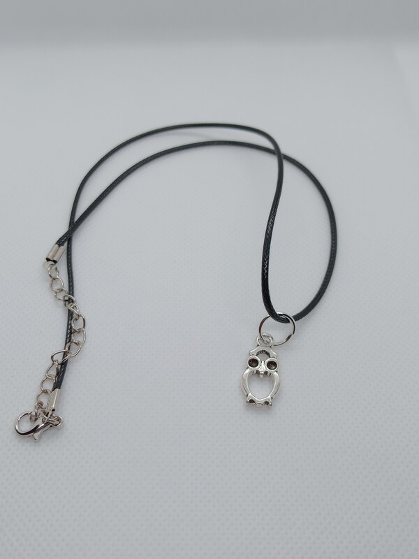 Charm Fashion Necklace on 18 inch leather rope cord